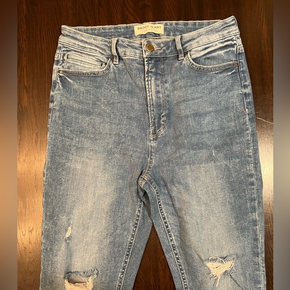 Brody Jeans Skinny Ultra High Distressed Jeans - Picture 5 of 12